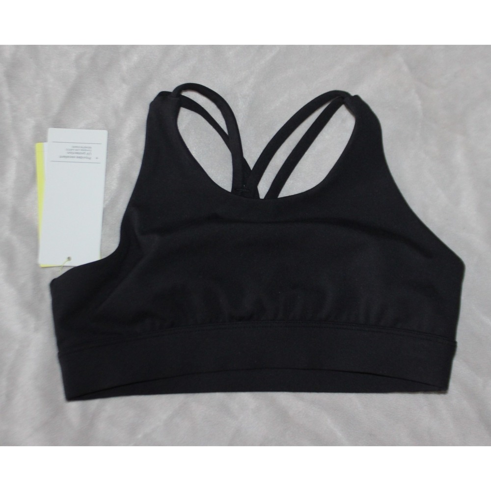 Girls Preowned Size S 6/7 All in Motion Black Sports Bra